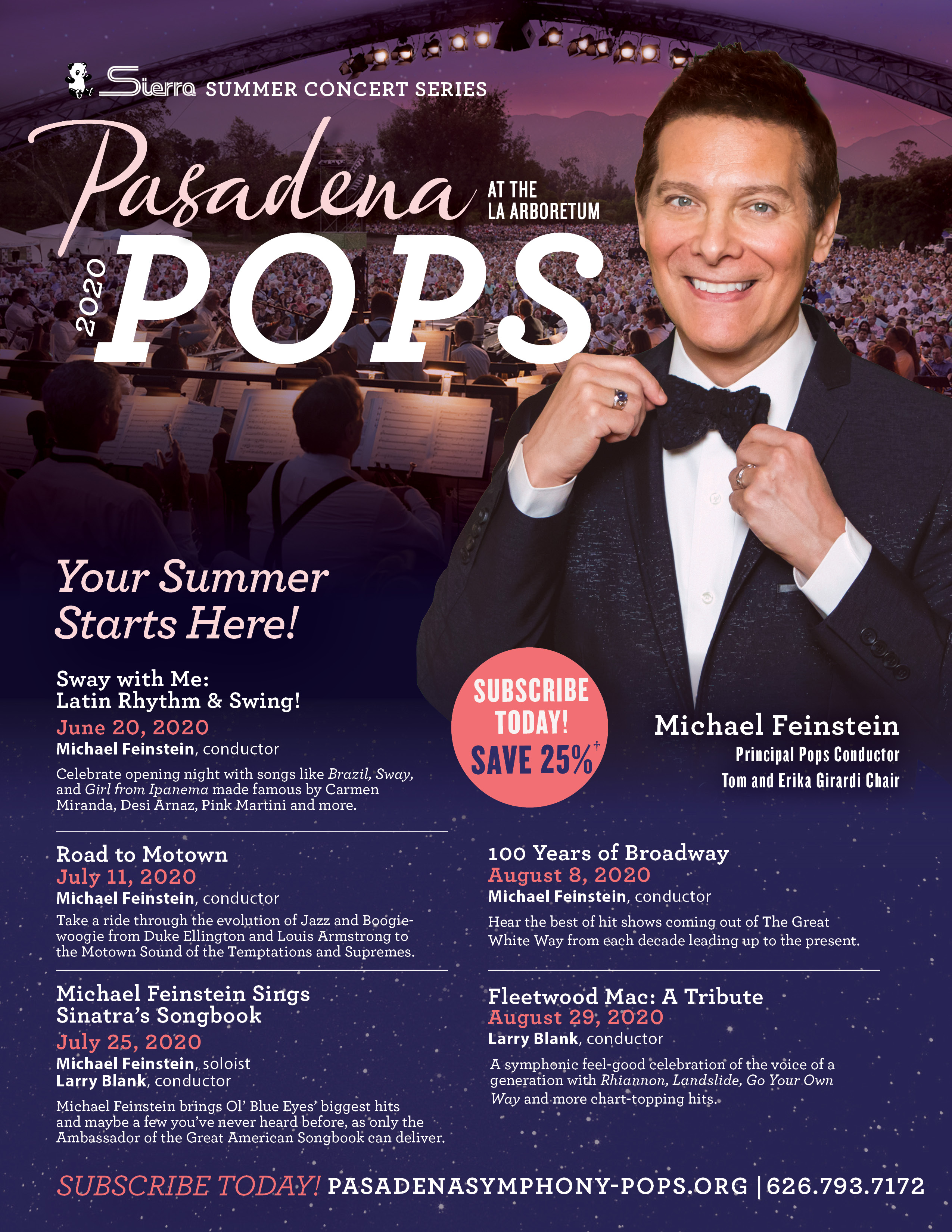 POPS renewal flyer Pasadena Symphony & Pops